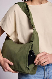 Hindbag Emile Multi Pocket Schoudertas - Olijfgroen
