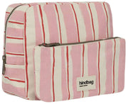 Hindbag Alix Extra Grote Toilettas - Roze/Rode Strepen