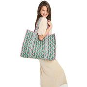 elie-beaumont-serendipity-cotton-quilted-tote-bag---lotus-greenpink-34348193