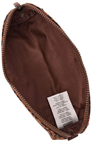 Roka Tate klein katoenen canvas tasje - Mini Luipaardbruin