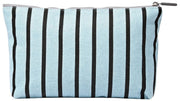 Roka Maida Vale medium katoenen canvas tasje - blauwe streep