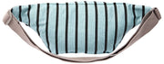 Roka Mill Hill katoenen canvas heuptasje - blauwe streep