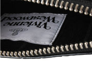 Vivienne Westwood Kleine Croc Platte Zip Clutch - Zwart