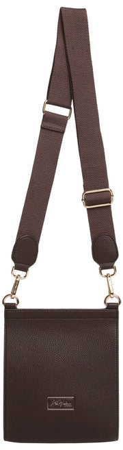 Alice Wheeler London Bloomsbury Crossbody Tas - Chocoladebruin