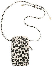 Achtertas Bill Telefoontasje - Luipaard Off White