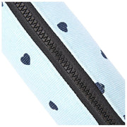 Roka Tate klein katoenen canvas etui - hartprint blauw