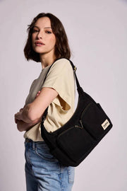 Hindbag Emile Multi Pocket Schoudertas - Zwart