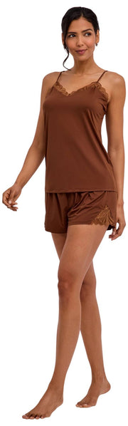 Falke Delicate Touch Chemise Top - Hertenbruin