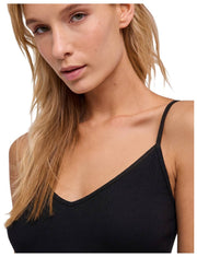 Falke Daily Naadloze Spaghetti Top - Zwart