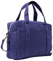 Roka Somerset grote katoenen canvas babytas - marineblauw