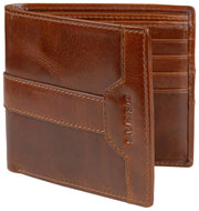 Dents Itchen Bifold Portemonnee - Cognac Bruin
