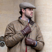 Dents Blashford Tweed platte pet - bruin