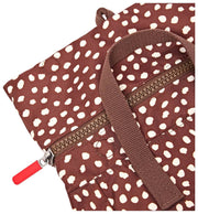 Roka Canfield B Kleine rugzak van gerecycled canvas - Bruine vlek