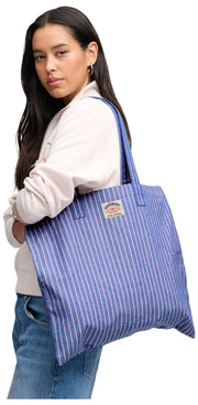 Superdry & Co Oxford Gestreepte Draagtas - Broker Marine/Roze Gestreept