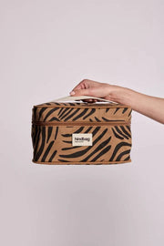 Hindbag Gaspard Vanity Bag - Zebra Kaneelbruin