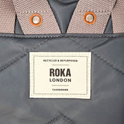 Roka Canfield B medium gerecyclede nylon rugzak - Beluga grijs
