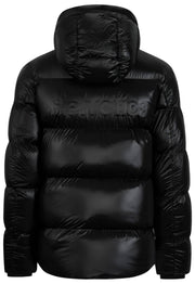 Helvetica Mountain Pioneers Zilver 2 donsjack met capuchon - zwart