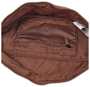 Roka Mill Hill katoenen canvas heuptasje - Mini Leopard Brown
