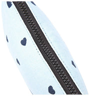 Roka Maida Vale klein katoenen canvas etui - hartprint blauw
