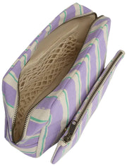 Hindbag Alix Extra Grote Toilettas - Groen/Parma Strepen