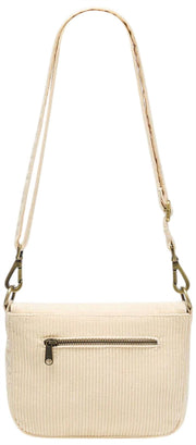 Hindbag Margault Schoudertas - Fluweel Beige