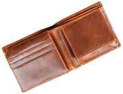 Dents Itchen Coin Bifold Portemonnee - Cognac Bruin