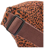 Roka Mill Hill katoenen canvas heuptasje - Mini Leopard Brown
