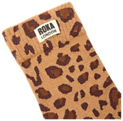 Roka Wimbledon Crew Sokken - Savannah Leopard Zandbeige
