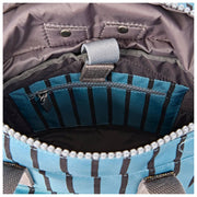 Roka Canfield B kleine rugzak van gerecycled canvas - blauwe streep