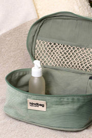 Hindbag Gaspard Vanity Bag - Fluweel Mintgroen