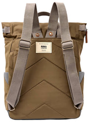 Roka Canfield B Medium gerecyclede nylon rugzak - Legergroen