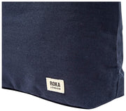 Roka Hoxton grote katoenen canvas schoudertas - antracietgrijs