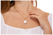 Pearls of the Orient Keishi grote parelhanger ketting - goud/wit
