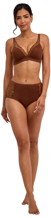Falke Delicate Touch Mid Taille Slip - Hertenbruin