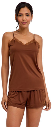Falke Delicate Touch Chemise Top - Hertenbruin