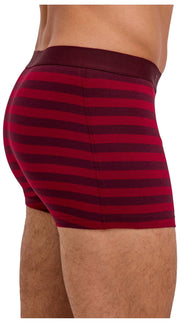 Falke Daily Comfort gestreepte boxershort - bordeaux