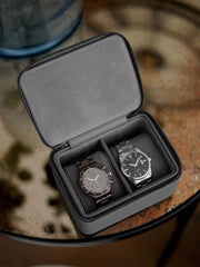Stackers middelgrote reishorlogedoos met rits - leigrijs
