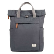 roka-finchley-a-small-recycled-canvas-backpack---faded-black-34462525