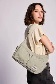 Hindbag Emile Multi Pocket Schoudertas - Clay Green