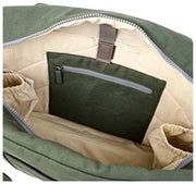 Roka Somerset grote katoenen canvas babytas - Wilggroen