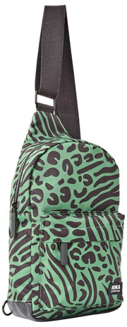 Roka Willesden grote crossbodytas van gerecycled canvas - Artisjokgroen