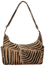 Hindbag Emile Multi Pocket Schoudertas - Kaneel Tijger Bruin