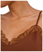 Falke Delicate Touch Chemise Top - Hertenbruin