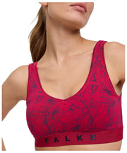 Falke Daily Comfort Print 2-pack bustier bralette - zwart/rood