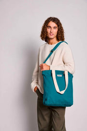 Achtertas Paul Tote Bag - Pauwblauw
