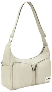 Hindbag Emile Multi Pocket Schoudertas - Clay Green