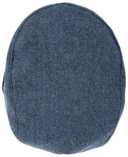 Dents Grafham visgraat tweed platte pet - Marine Navy