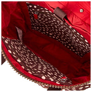 Roka Canfield B middelgrote rugzak van gerecycled canvas - bruine vlek