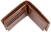 Dents Itchen Coin Bifold Portemonnee - Cognac Bruin