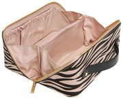 Alice Wheeler London Treinkoffer met Dierenprint - Zwart/Zebra
